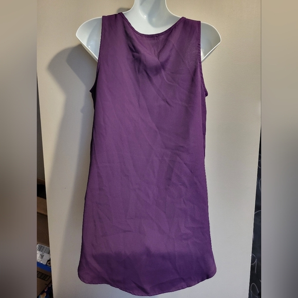 Ricki's Purple V-Neck Tank Top, Size XS - Picture 2 of 2